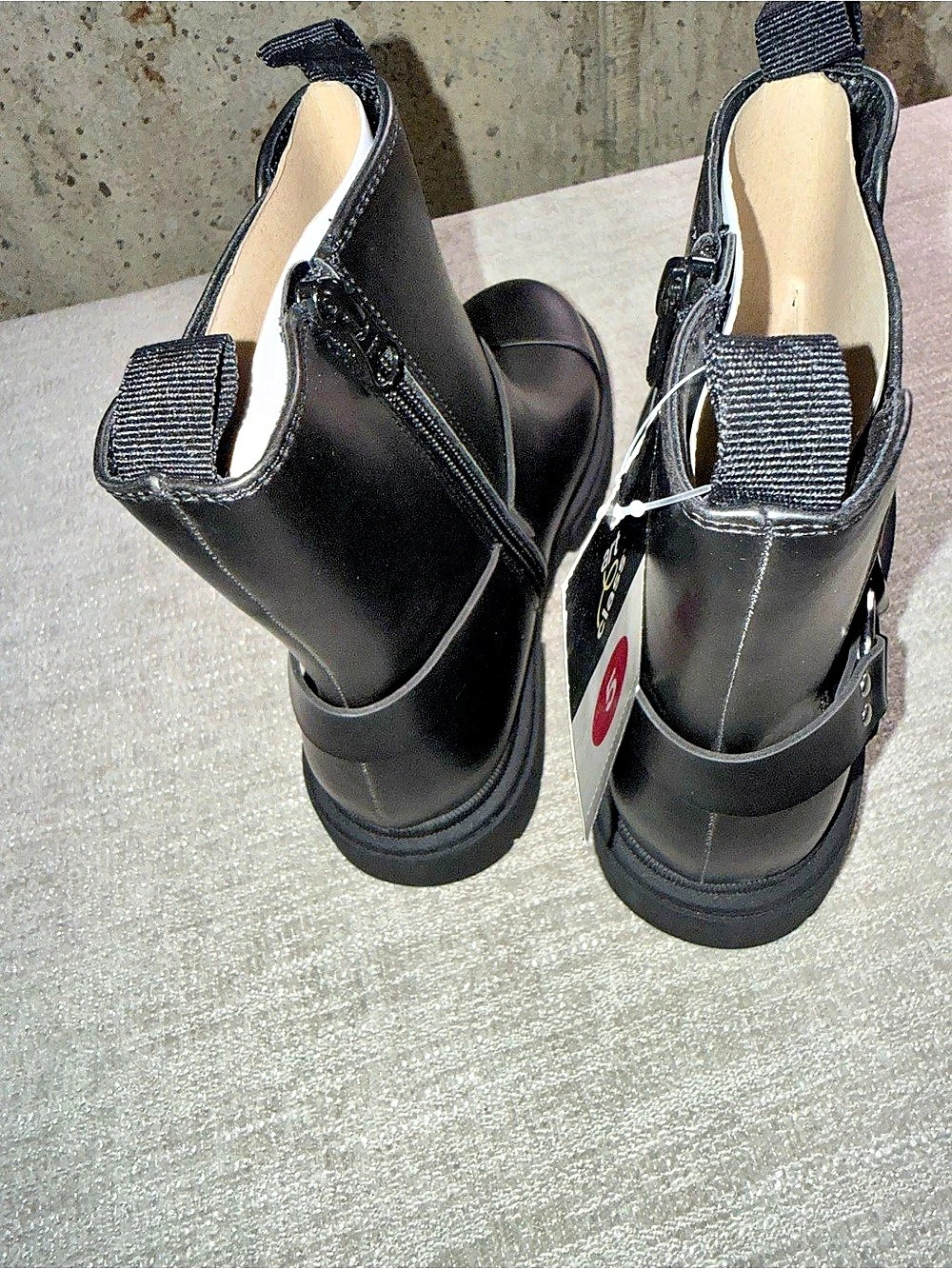 Universal Thread Black Moto Ankle Boots Women’s Size 5 NWT - Picture 3 of 5